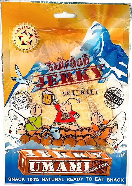 Cantina Star Umami fish jerky, 2.8oz wild caught all natural