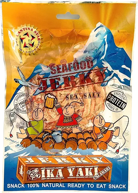 Cantina Star Ika Yaki calamari jerky, 2.8oz wild caught all natural